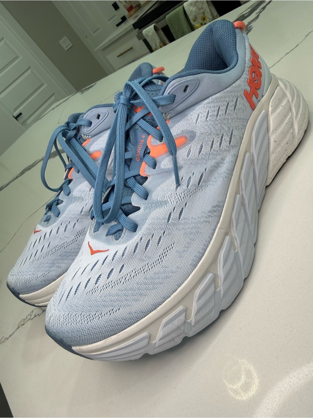 Hoka One One Gaviota 4 Women's Running Shoes Size 10B Blue Fog Plein Air 1123199
